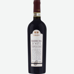 Вино АББАЦИЯ Барбера Д Асти Супериоре сортовое красное сухое, 0.75л
