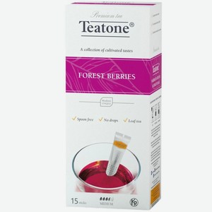 Чай Teatone Лесные Ягоды 15x2г, 30 г