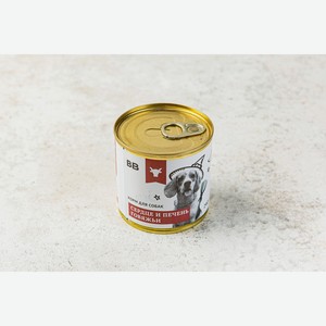 Корм влажный для собак Сердце и печень говяжьи, 240 г