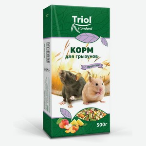 Корм для грызунов Triol с фруктами, 500 г