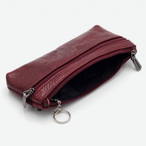 2091 бордо Кошелек-ключница Zemsa женская бордовая/fw 24