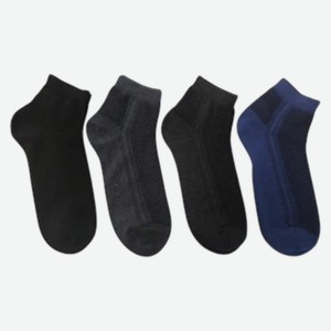 Носки мужские укороченные, сетка из смешанной пряжи с вложен