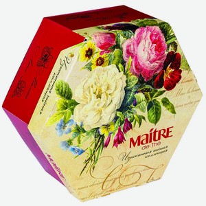 Набор чая  Maitre de The  Цветы, 2×60 г, в ассортименте, 120 г