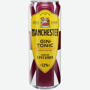 Джин-тоник со вкусом Брусники 0.45л