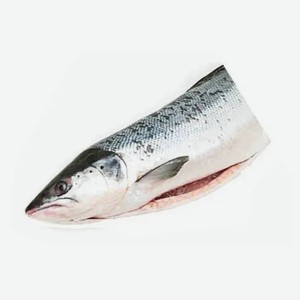 Лосось охлажденный половина потрошеный с головой, вес цена за 1 кг