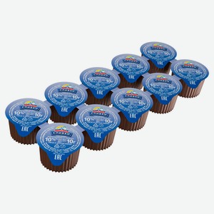 Сливки ультрапастеризованные «Альпенгурт» 10% порционные БЗМЖ, 10х10 г