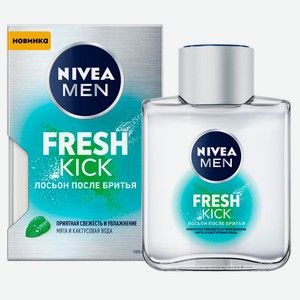 Лосьон после бритья NIVEA MEN Fresh Kick приятная свежесть с мятой Германия, 100 мл