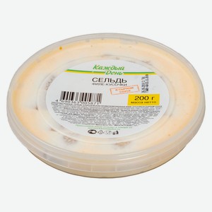 Сельдь филе кусочки в майонезе «Каждый день» Атлантическая с сыром, 200 г