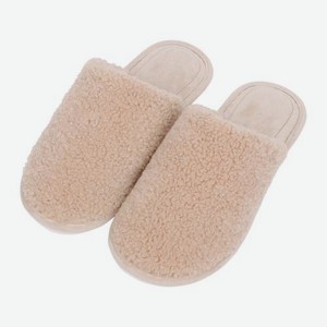 Женские тапочки закрытые бежевые р.36-37