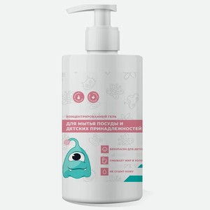 NEOMINT Концентрированный гель для мытья посуды и детских принадлежностей с бальзамом (без запаха), 1000 мл