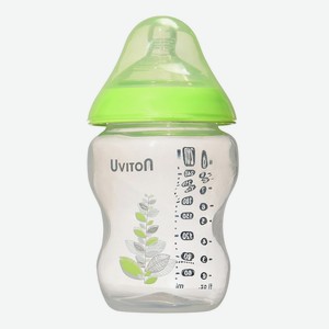 UVITON Бутылочка для новорожденных антиколиковая, Зеленый