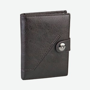 1081 кор Обложка на документы с кошельком коричневая/fw 24