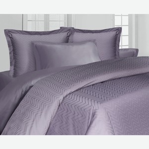 КПБ евро Royal н(2)70х70 и (2)50х70, Сатин-Жаккард, 100% хлопок, лиловый