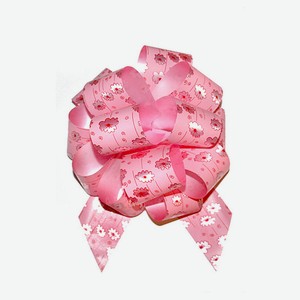Бант-шар GrandGift с рисунком, 3х12х12 см