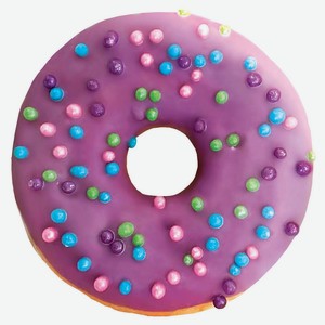 Донат АШАН Черника с крем-чиз, 67 г