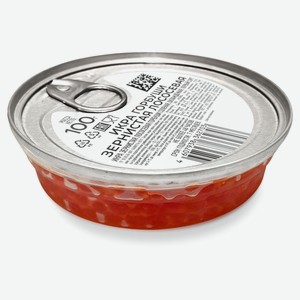 Икра горбуши зернистая соленая, 100 г
