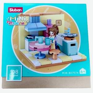 Конструктор Sluban Mini Комната в Миниатюре, в ассортименте, 1 шт