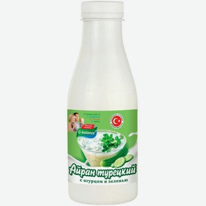Айран G-Balance турецкий с огурцом и зеленью 1.8% БЗМЖ 300мл, 300 мл