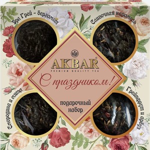 Набор подарочный AKBAR с фруктовыми вкусами, 160г