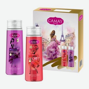 Подарочный набор гелей для душа Camay 2шт*250мл в ассортименте