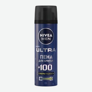 Пена для бритья +100 к ультра гладкости NIVEA Men Ultra 200мл