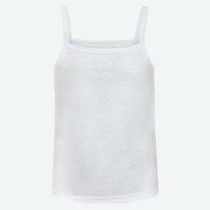 Майка женская «Каждый день» на бретелях белая, р.56