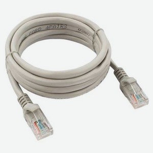 Патч-корд Gembird PP12-2M, UTP Cat5E, 2 м, серый