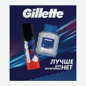 Подарочный набор для бритья Gillette Пена 50мл + Лосьон после бритья 50мл