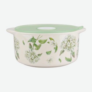 Супница с крышкой фарфор Гортензия 0.52л в ассортименте