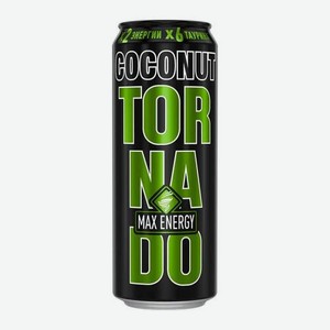 Напиток энергетический Tornado Max Coconut безалкогольный 450мл