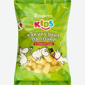 Палочки кукурузные ЛЕНТА KIDS Муми Тролли в сахарной пудре, Россия, 80 г