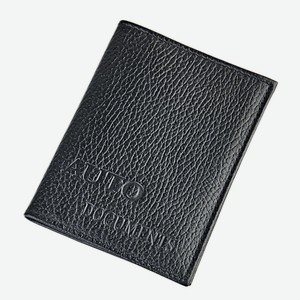 7039 черн Обложка для водительского удостоверения с визитницей черная/fw 24