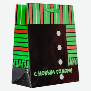 Бумажный пакет Новогодний 18х23