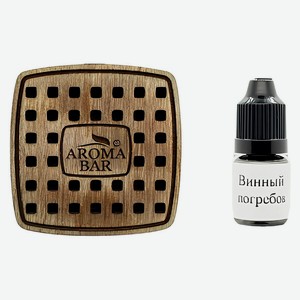 Ароматизатор на дефлектор Аромаквадрат + аромамасло Винный погребок, 5 мл