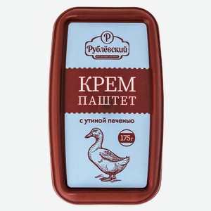 Крем-паштет мясной «Рублёвский» из свинины с утиной печенью охлажденный, 175 г