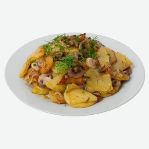 Картофель АШАН жареный с грибами, вес