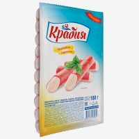 Крабовые палочки   Крабия  , охлажденное, имитация, 180 г