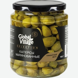 Каперсы Global Village Selection маринованные пастеризованные 100г, 100 мл