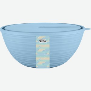 Салатник SUGAR&SPICE Cardamom, с крышкой, голубой, 2.3л, Арт. SE4004_Л/ГЛБ