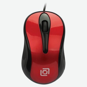 Мышь проводная «Оклик» 385M оптическая 1000 dpi черно-красная