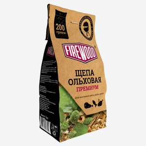 Щепа для копчения FireWood ольховая, 200 г