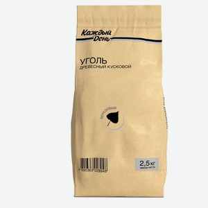 Уголь древесный «Каждый день», 2,5 кг