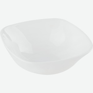 Салатник HOMECLUB Quadro Classic White 12,8см, стекло LFW50, Китай