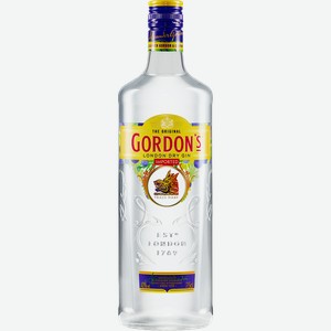 Джин GORDON S London Dry сухой 37,5%, 0.7л