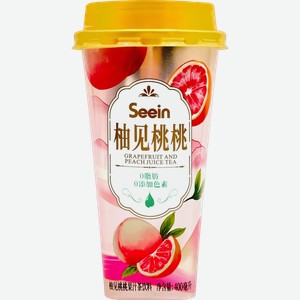 Напиток фруктовый чай SEEIN со вкусом персика и грейпфрута, 0.4л