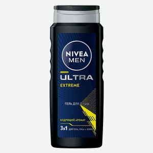Гель для душа NIVEA MEN Ultra Extreme 3 в 1 Германия, 500 мл