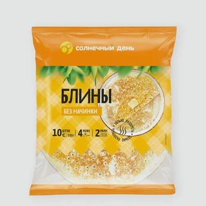 Блинчики «Солнечный день» нефаршированные, 380 г