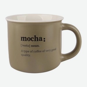 Кружка Mochа оливковая Wellfort Чаепитие 380мл