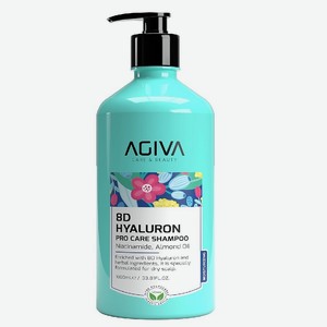 AGIVA BEAUTY Шампунь для волос 8D Hyoluron Pro Care, 1000 мл