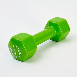Гантель 3 кг для фитнеса виниловая